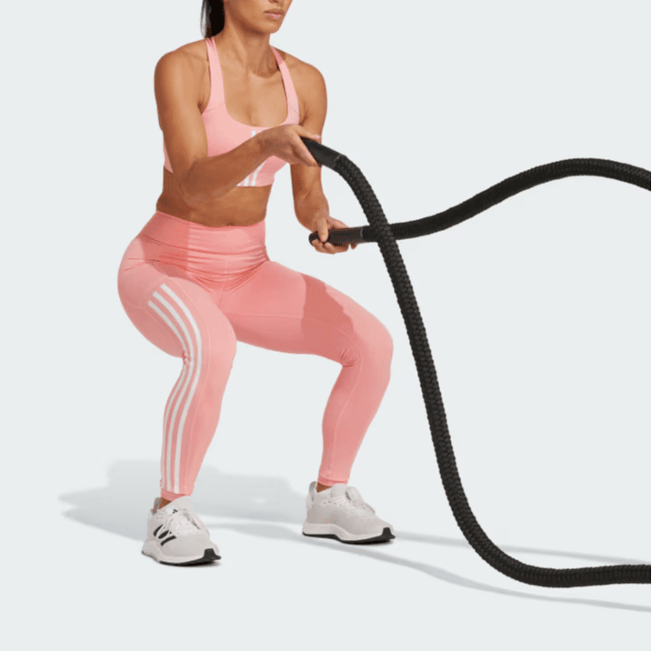 Штаны adidas OPTIME 3-STRIPES FULL-LENGTH LEGGINGS - изображение 3