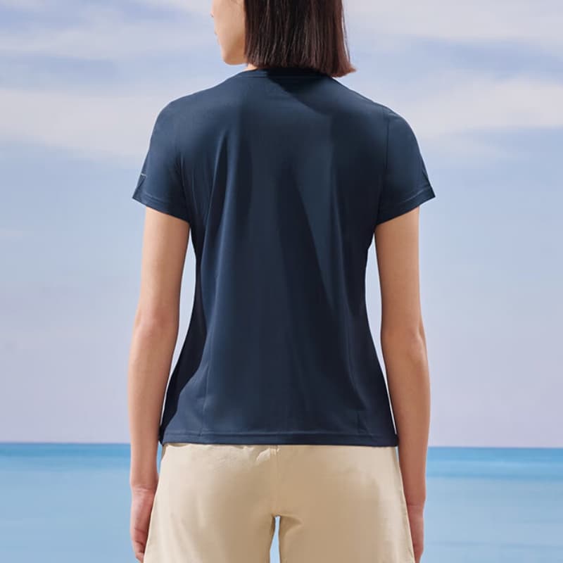 Колумбия City Outdoor Collection Стандартная (Стандартная) Беговая Рубашка Женская Морской Синий - изображение 2