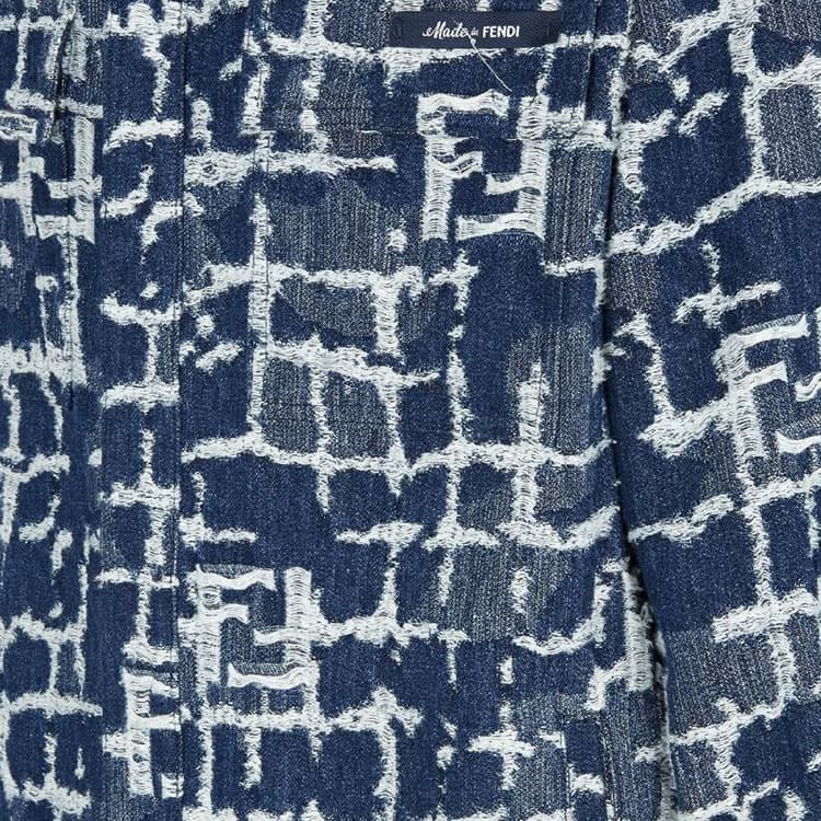 Джинсовая куртка Fendi SS24 Logo Denim Jacket - изображение 8