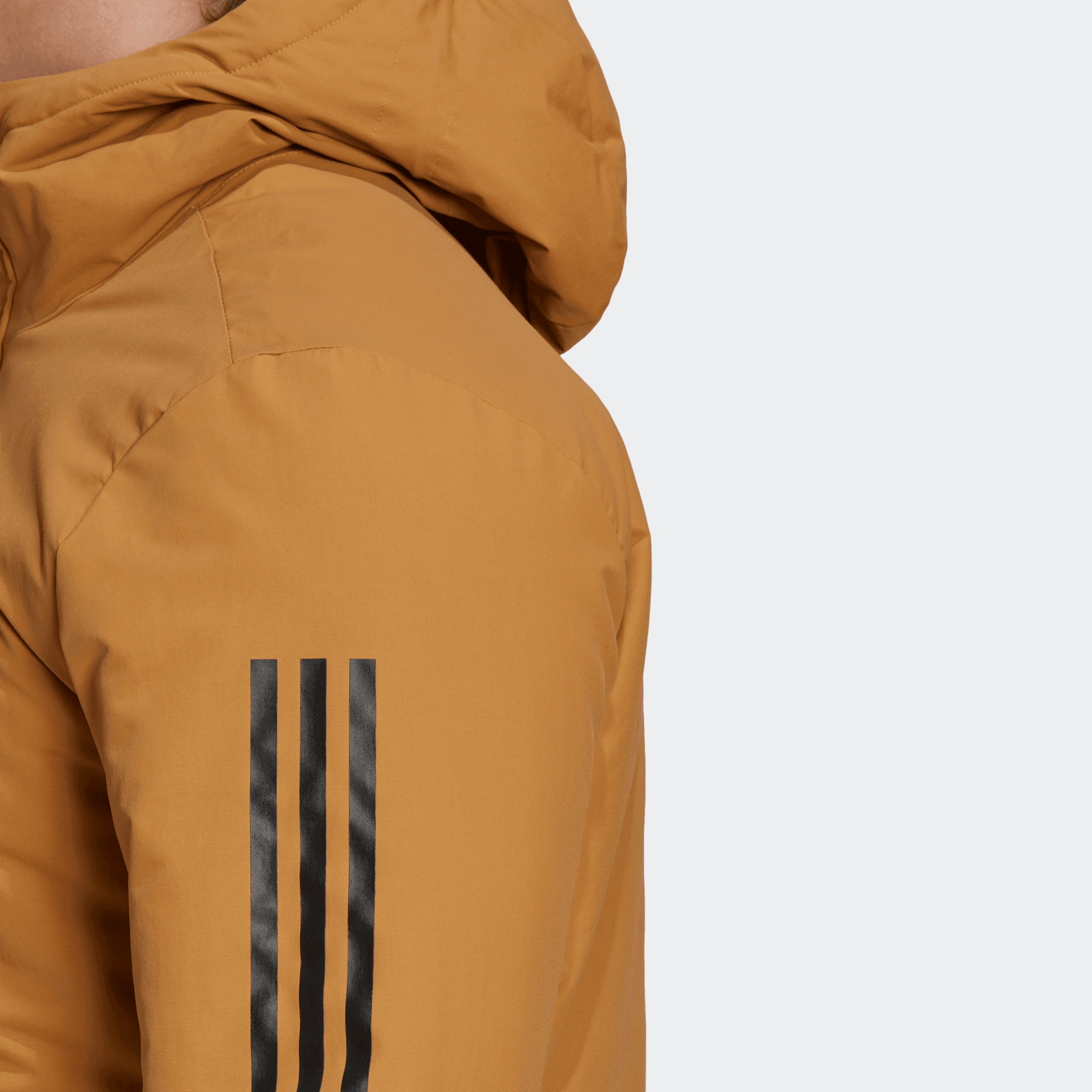 Зимняя куртка пуховик adidas Hooded Jacket Logo - изображение 5