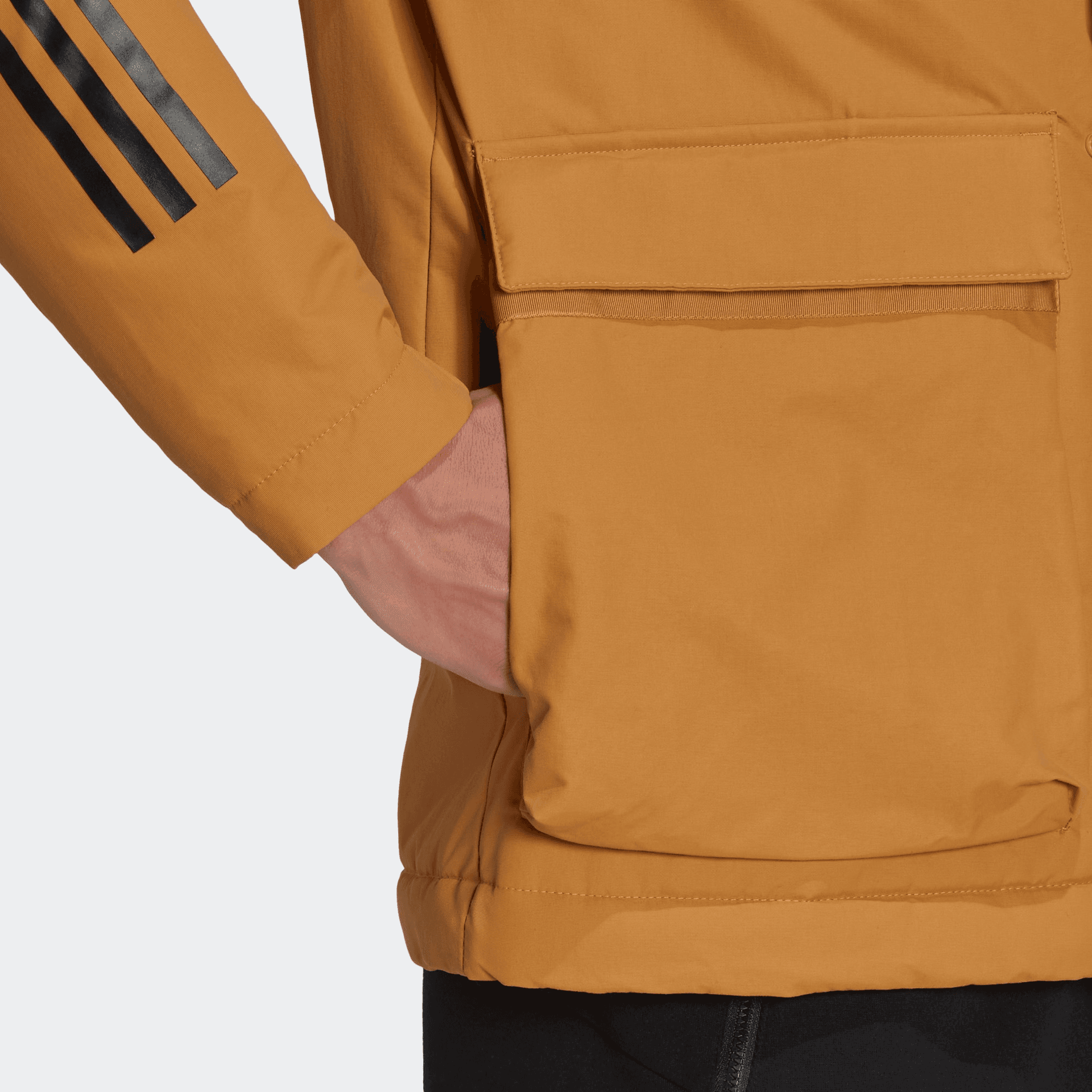 Зимняя куртка пуховик adidas Hooded Jacket Logo - изображение 6