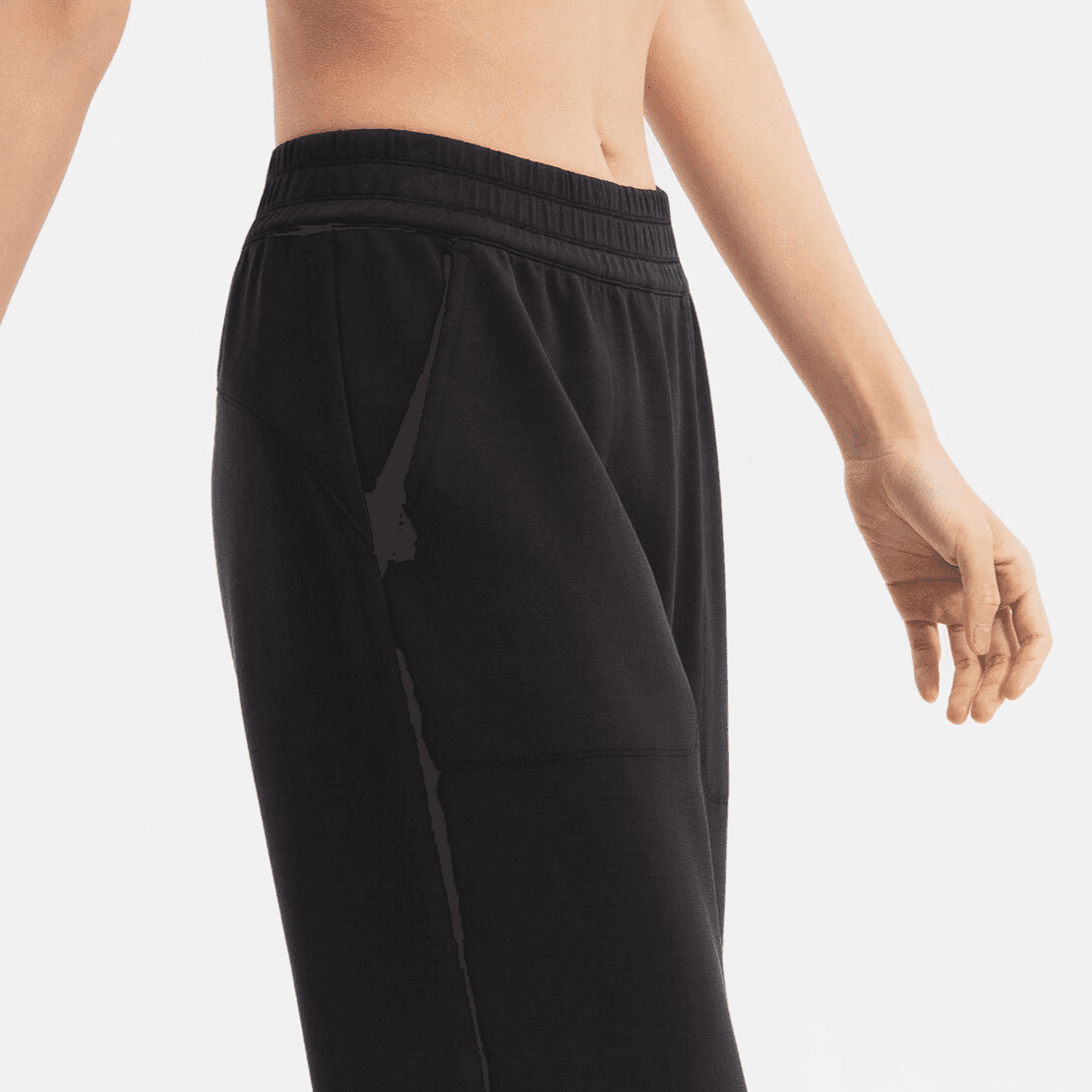Штаны DECATHLON Дымчатый Черный Женские Повседневные Брюки - изображение 4