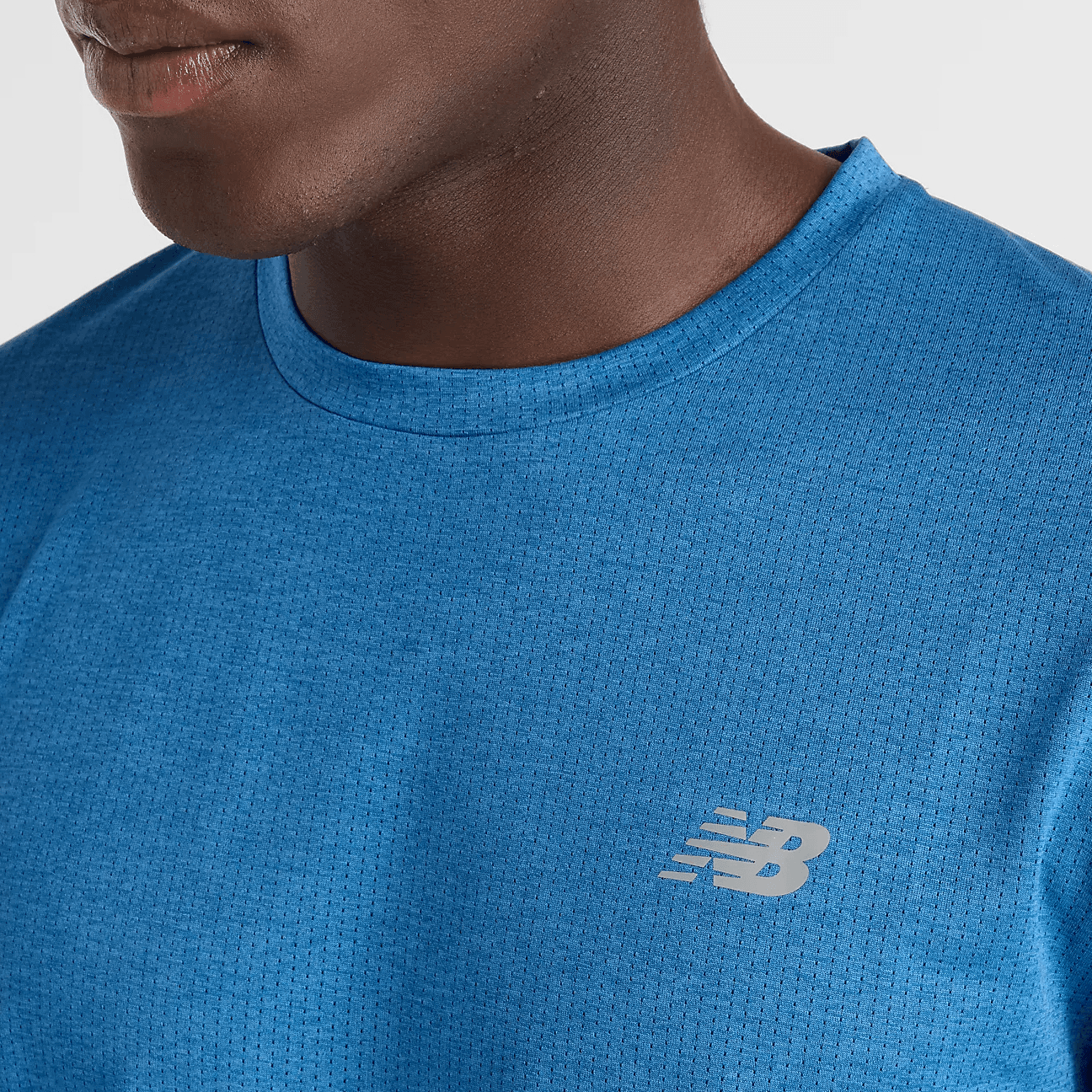 Футболка New Balance ICEX Синий Агат Мужская T-рубашка - изображение 5