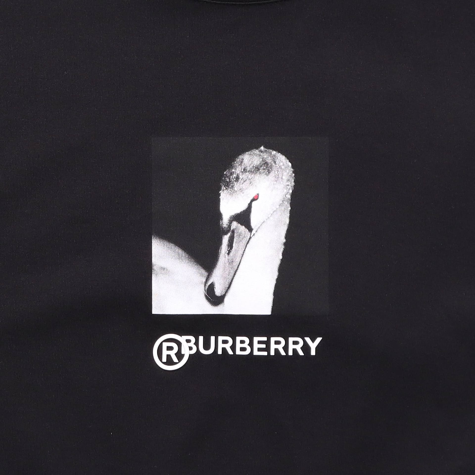 Футболка Burberry Swan Logo T-Shirt Black - изображение 5