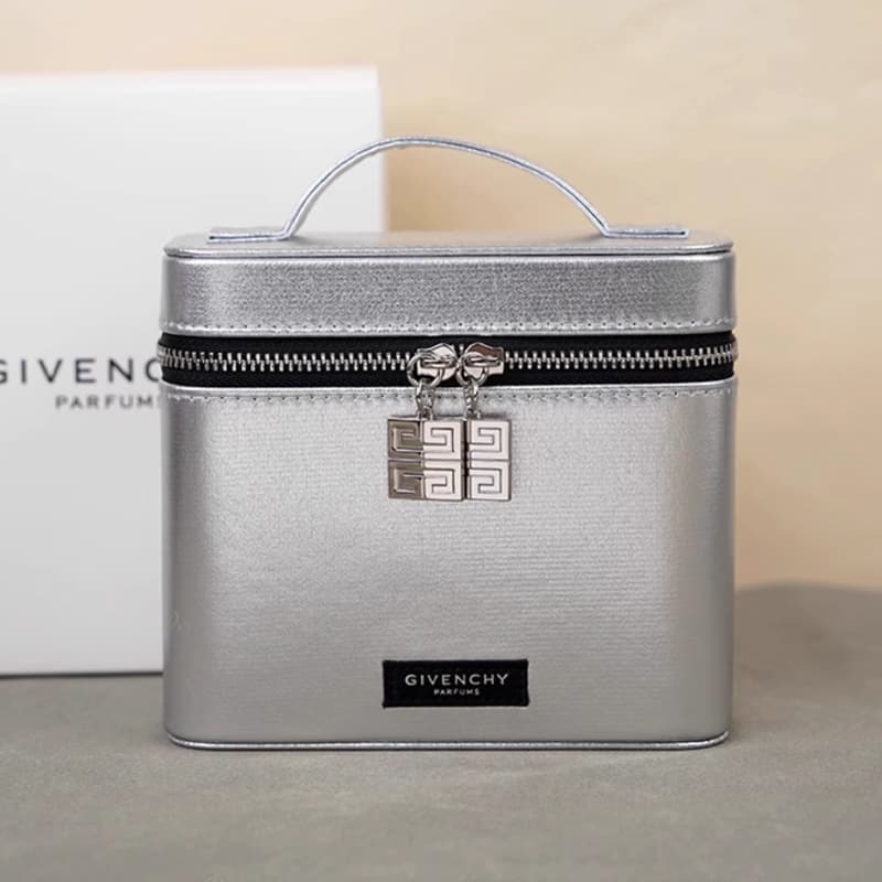 GIVENCHY Серебряная косметичка для макияжа настольная коробка - изображение 2