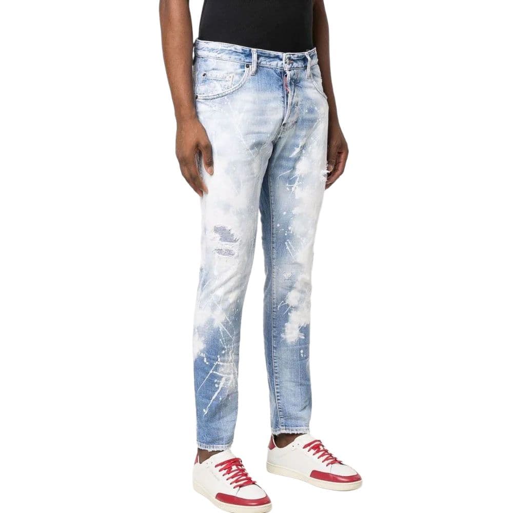 Штаны DSQUARED2 SS22 Light Blue Jeans — фото 7