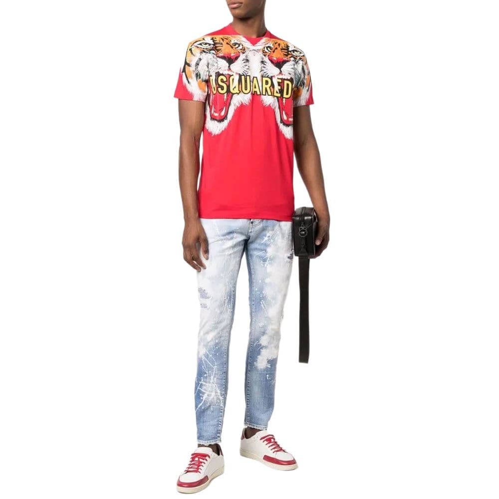 Штаны DSQUARED2 SS22 Light Blue Jeans — фото 5