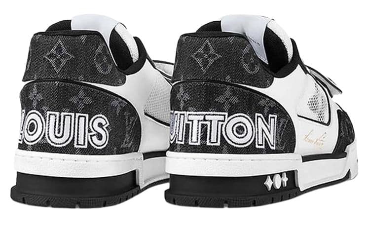 Кроссовки Louis Vuitton Trainer Mid Black White - изображение 4