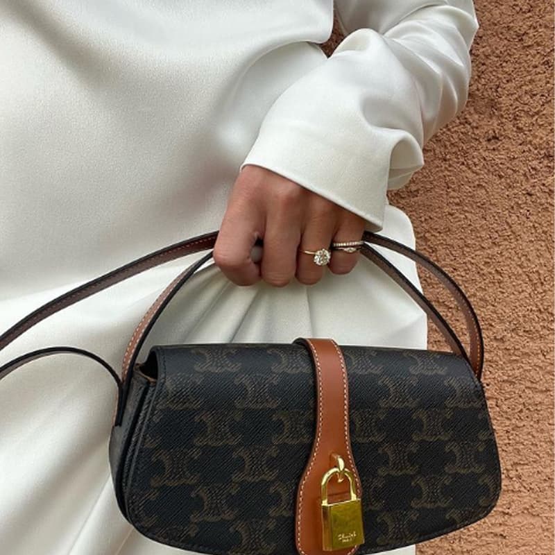 Сумка CELINE Triomphe Canvas Mini Bag - изображение 10