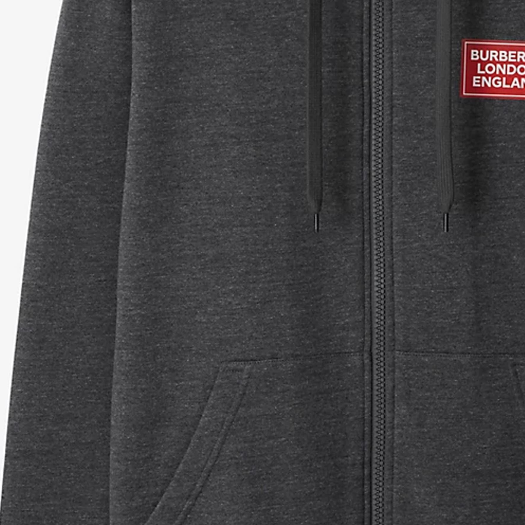 Худи Burberry Logo Hoodie Dark Grey — фото 8