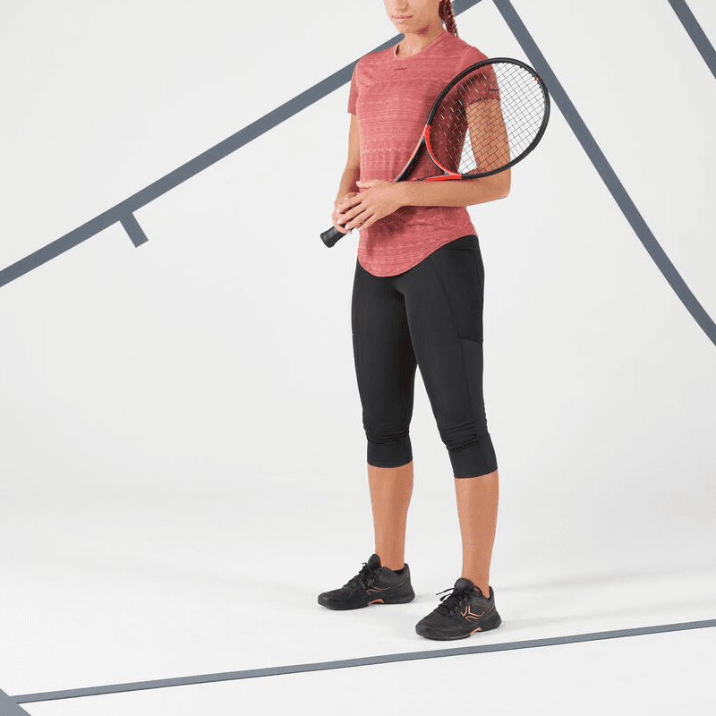 DECATHLON ARTENGO Теннис Топ Женский Темно-Розовый Темно-Бордовый - изображение 3