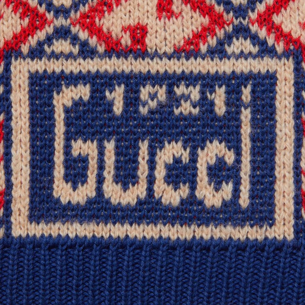GUCCI 1921 Series Blue Wool Sweater - изображение 4
