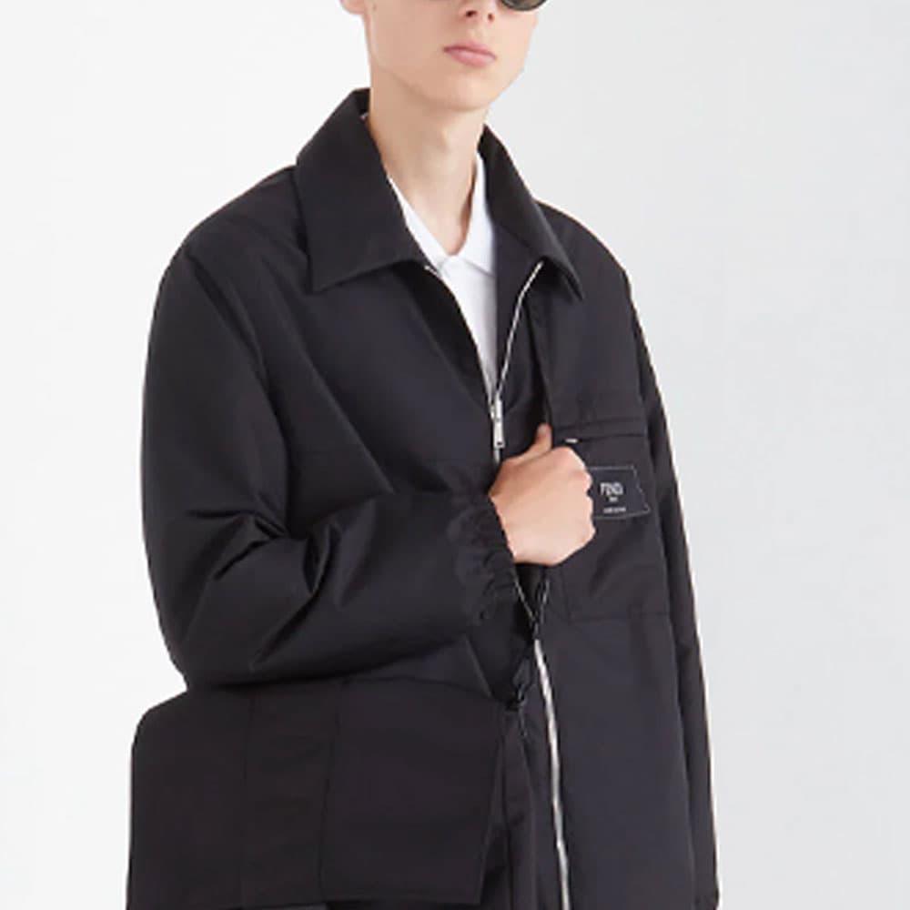 Зимняя куртка пуховик FENDI SS22 logo - изображение 5