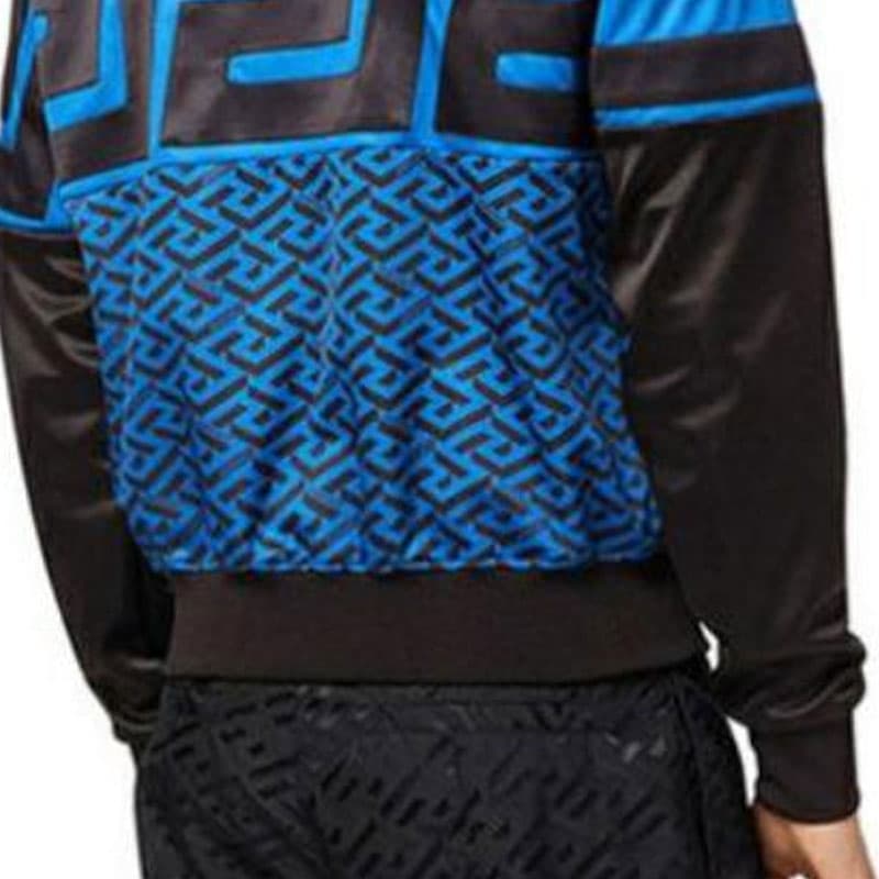 Куртка Versace Geometric Print Zip Sweatshirt Black - изображение 7
