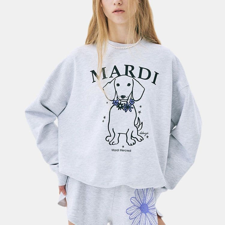 Худи MARDI MERCREDI Wreath Puppy Женские Толстовки - изображение 4