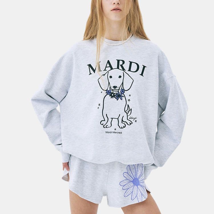 Худи MARDI MERCREDI Wreath Puppy Женские Толстовки - изображение 3