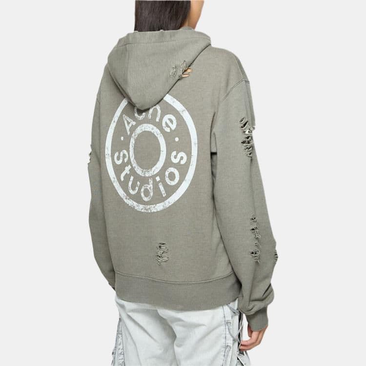 Худи Acne Studios FW24 Moss Green Hoodie - изображение 3