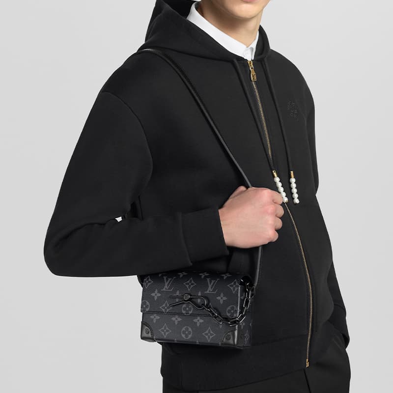 Сумка через плечо Louis Vuitton Steamer Mini Black - изображение 8