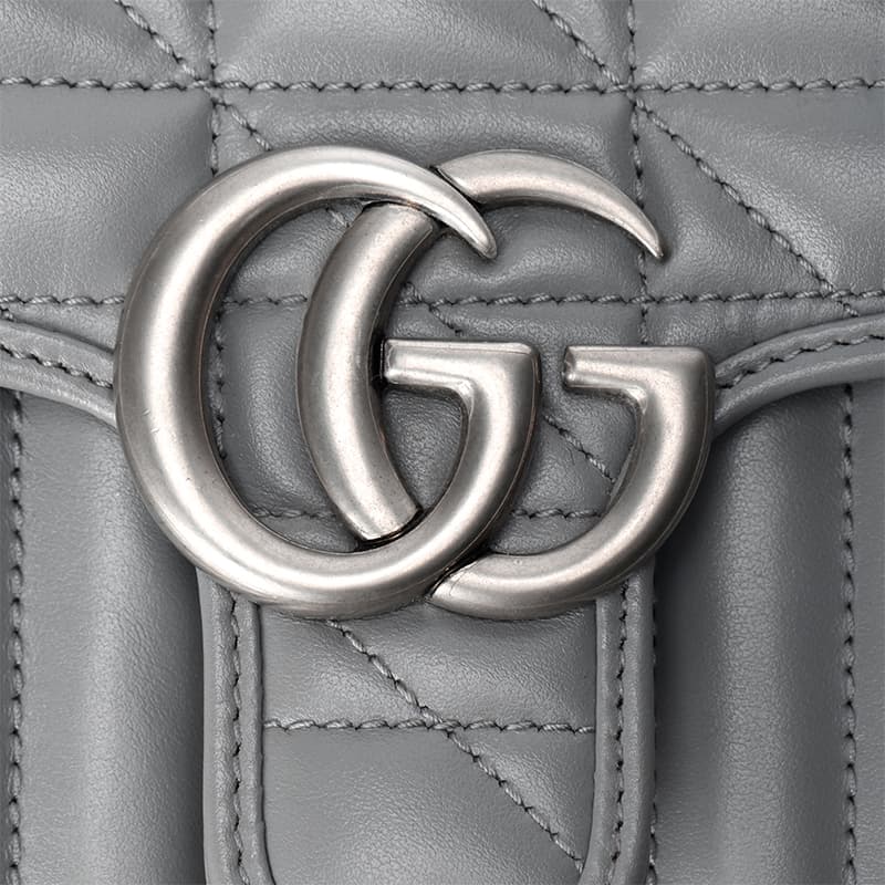 Мини-сумка Gucci GG Marmont Mini Grey - изображение 5