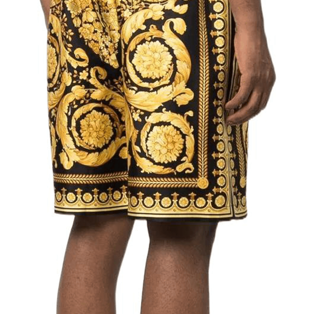 Шорты Versace SS22 Barocco Silk Shorts - изображение 7