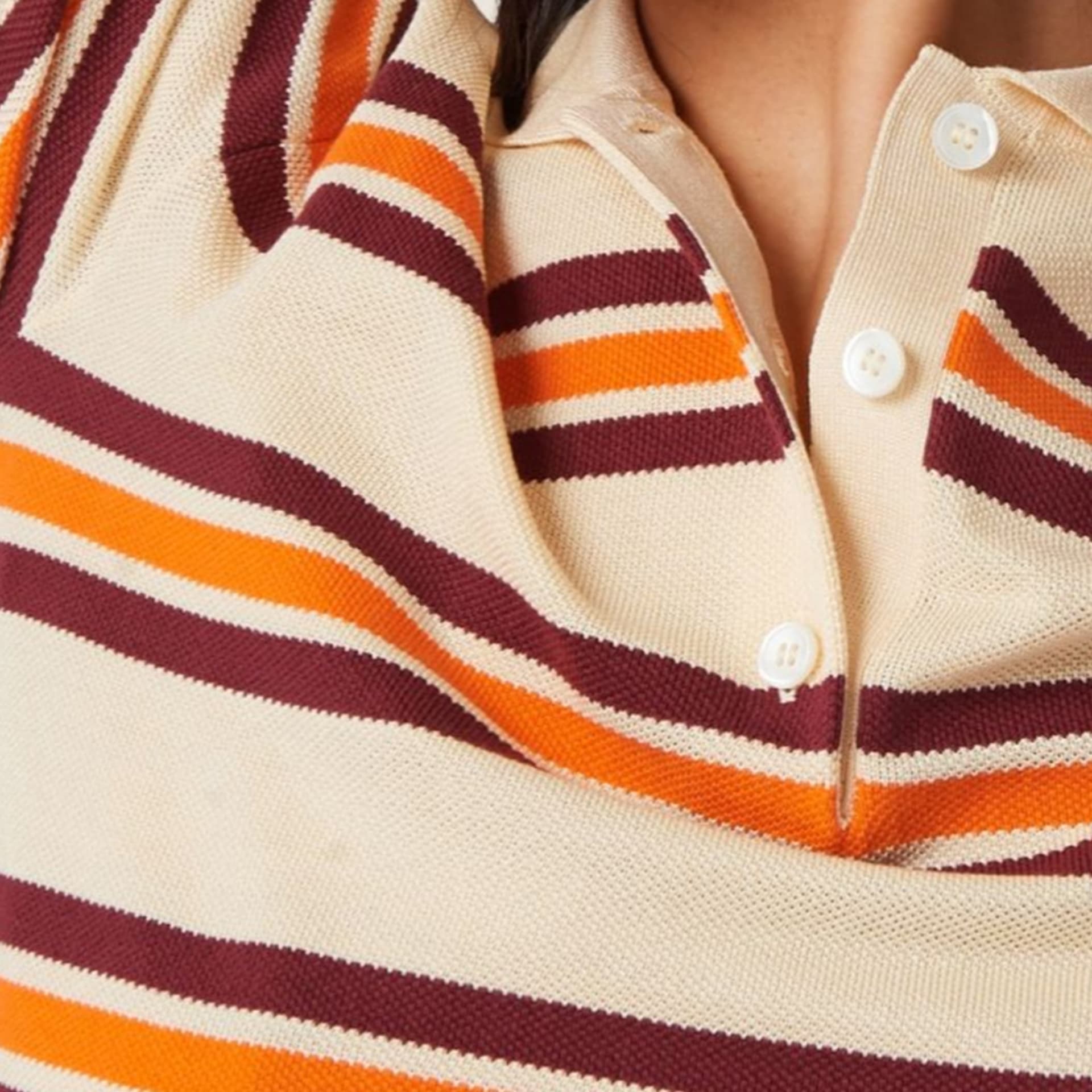 Платье Miu Miu Striped Logo Dress - изображение 6