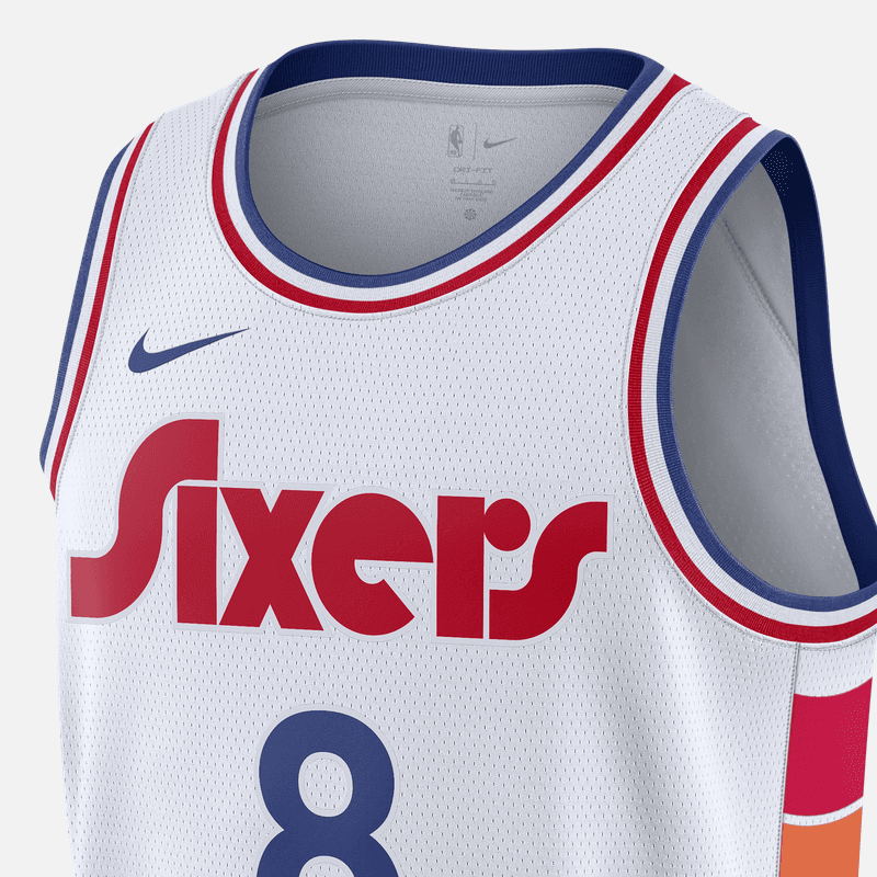 Баскетбольная майка Nike x NBA 76ers Dri-Fit Swingman - изображение 3