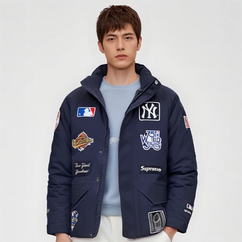 Зимняя куртка Supreme x MLB FW21 Hoodie - изображение 4