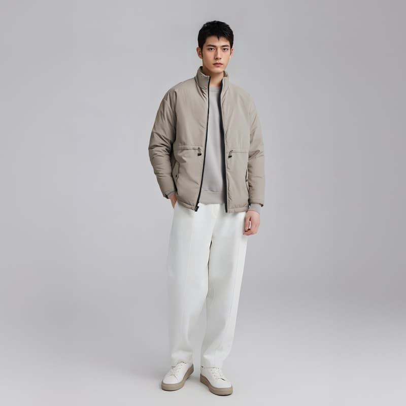 Зимняя куртка пуховик Fear of God Essentials Storm Jacket Desert Taupe - изображение 3