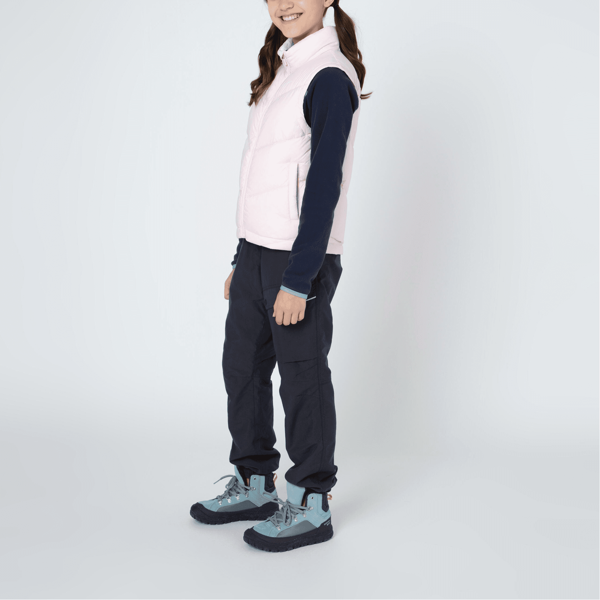 DECATHLON Пуховый жилет Нежно-розовый Детский Возраст 3-7 лет - изображение 4