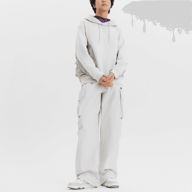 Худи DECATHLON ХаньФУ Платье-худи Женское Бежевый Лунный Каменный Серый - изображение 3