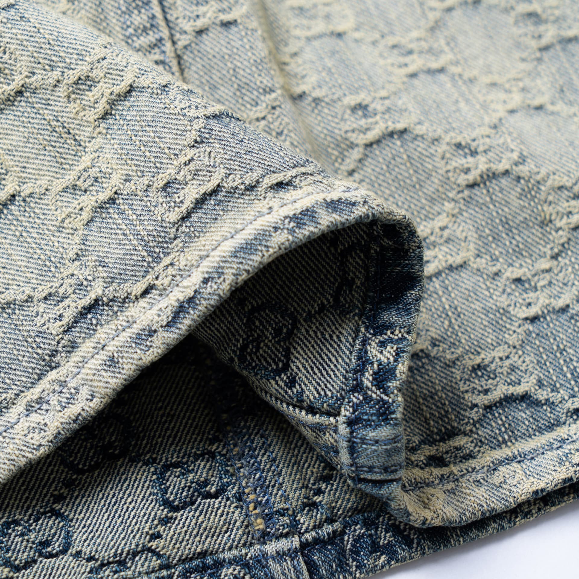 GUCCI SS22 GG Jacquard Denim Skirt - изображение 12