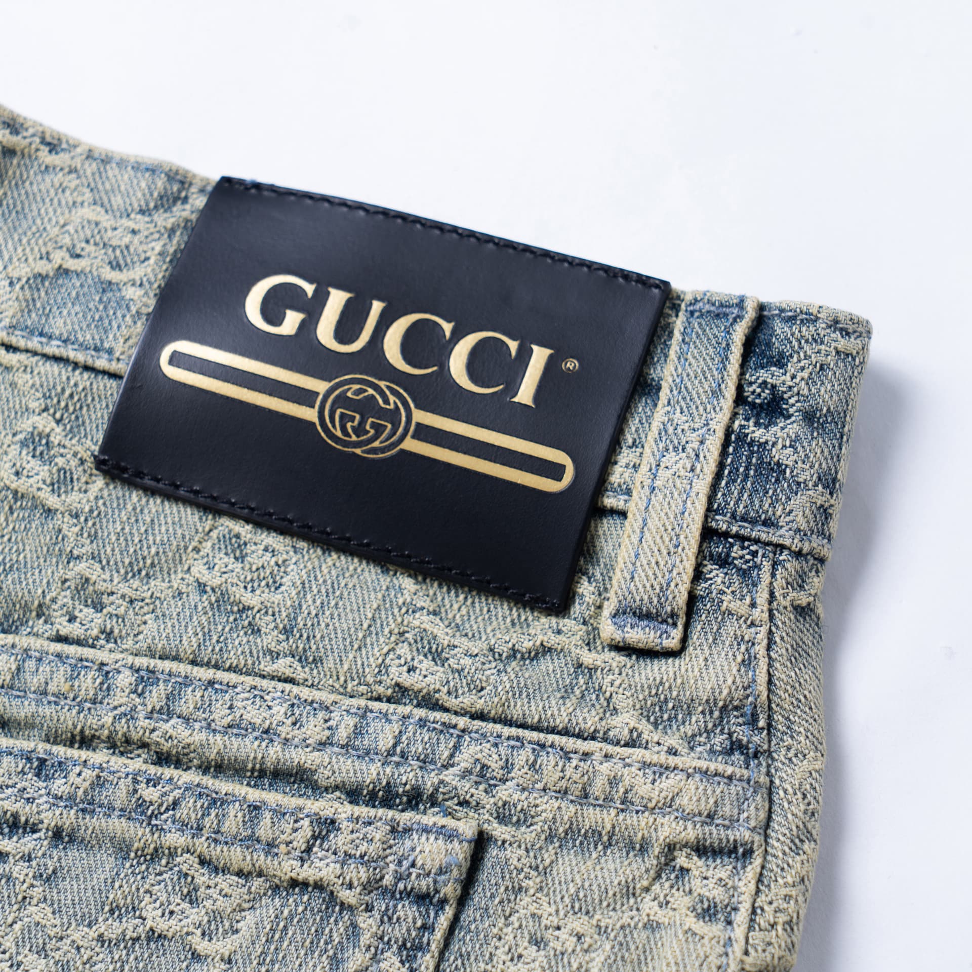 GUCCI SS22 GG Jacquard Denim Skirt - изображение 11