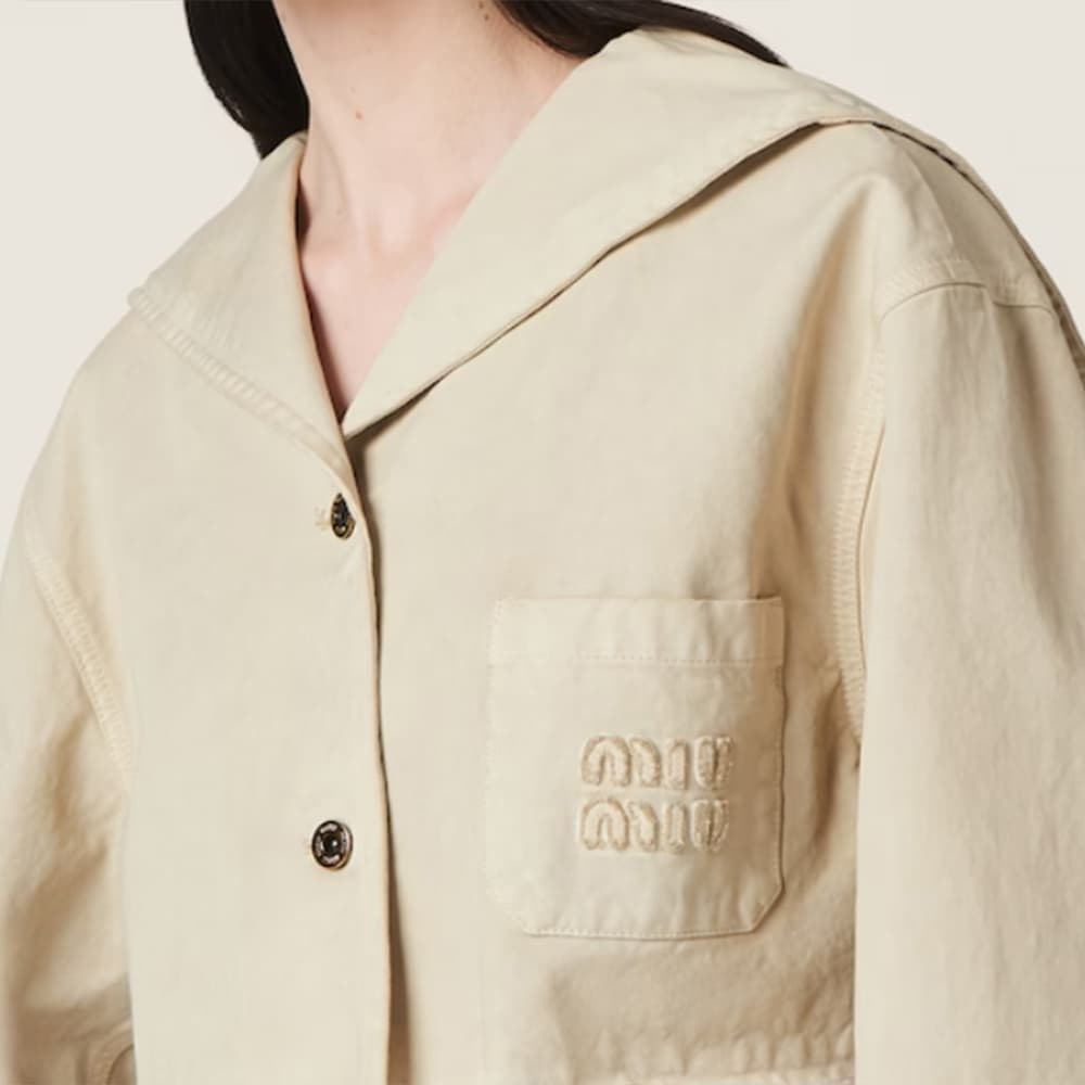Куртка MIU MIU Gabardine Blouson Jacket - изображение 3