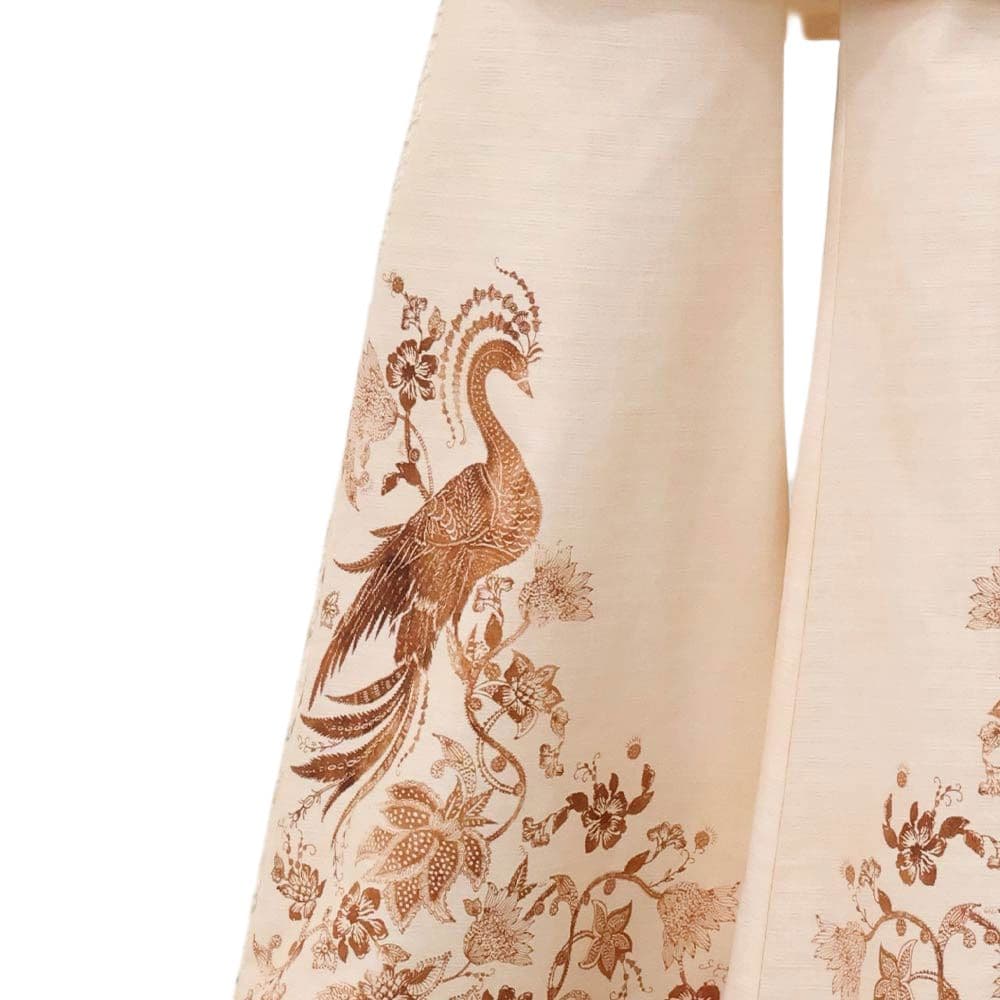 Штаны Zimmermann SS25 Повседневные брюки женские коричневые - изображение 7