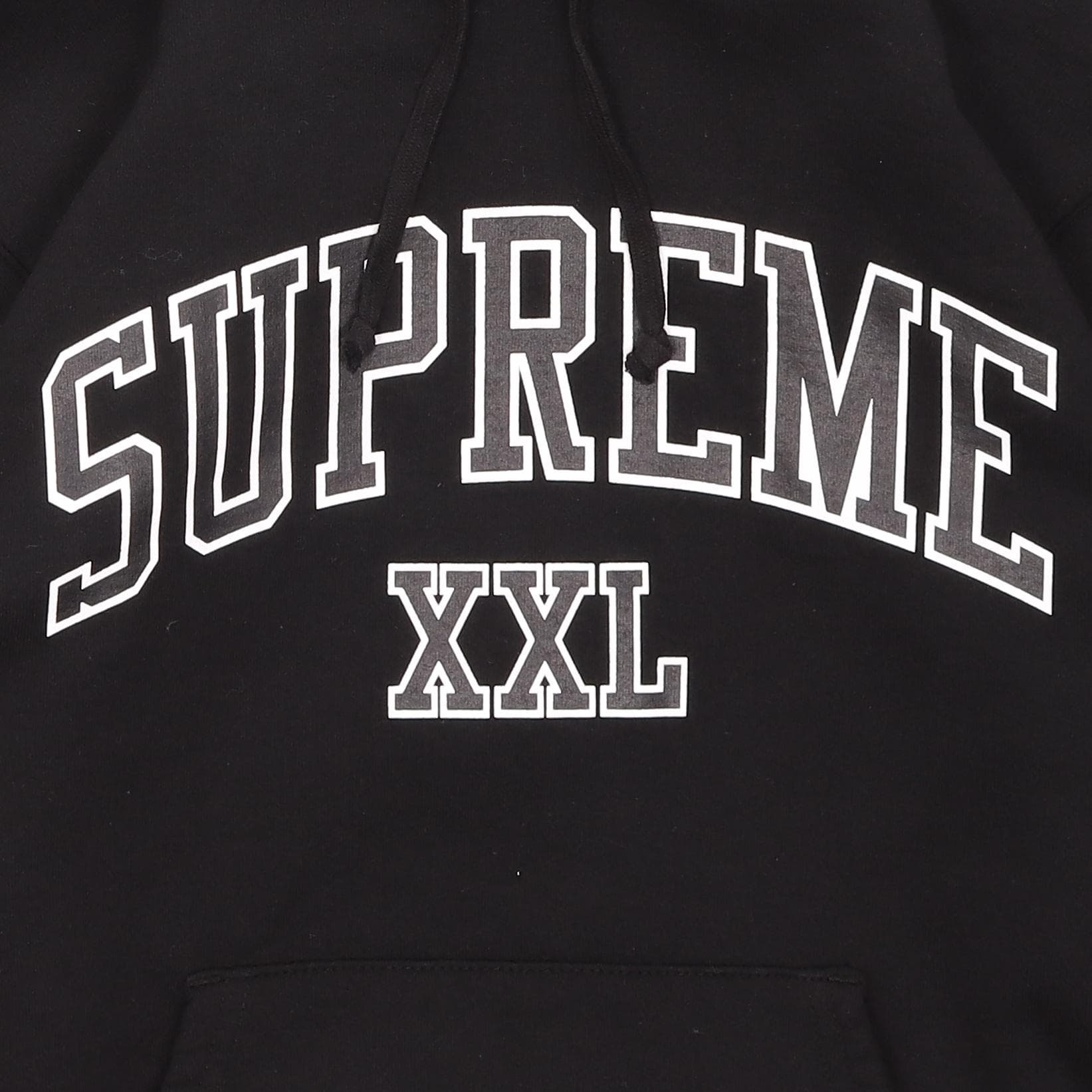 Кофта Supreme Hooded Sweatshirt Black - изображение 2