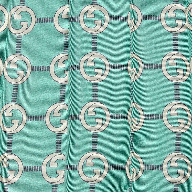 Юбка Gucci Silk Skirt Blue - изображение 5