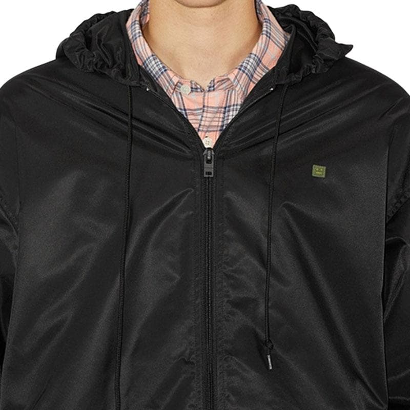 Куртка Acne Studios Face Nylon Hooded Bomber Jacket Black - изображение 5