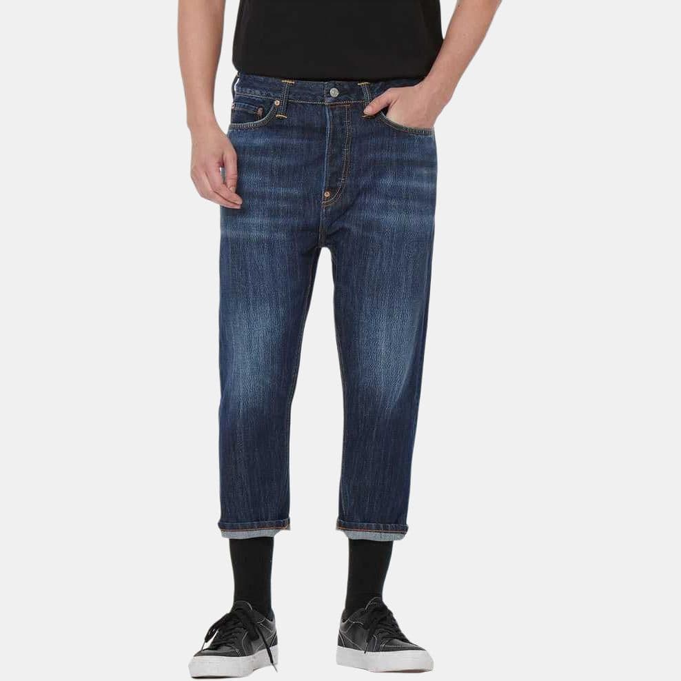 Штаны EVISU Seagull Print Cropped Jeans — фото 3