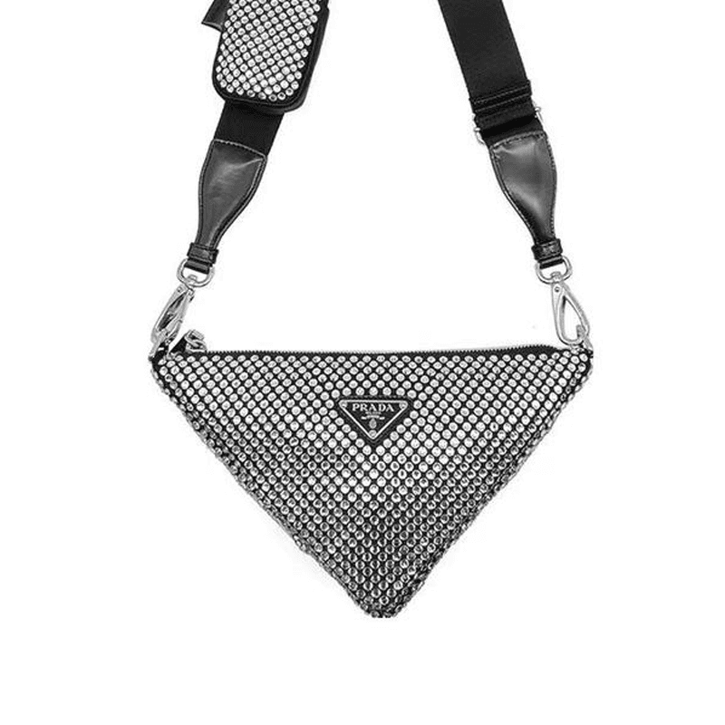 Сумка через плечо Prada Triangle Bag Black - изображение 3