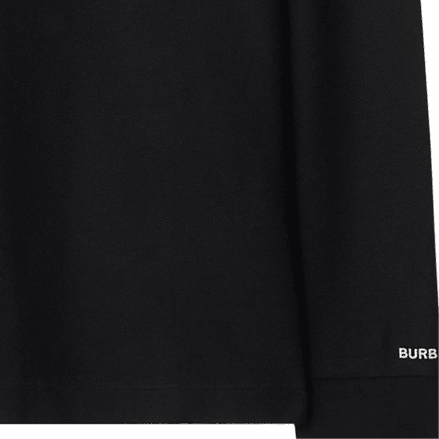 Поло Burberry Черная Мужская Поло - изображение 5