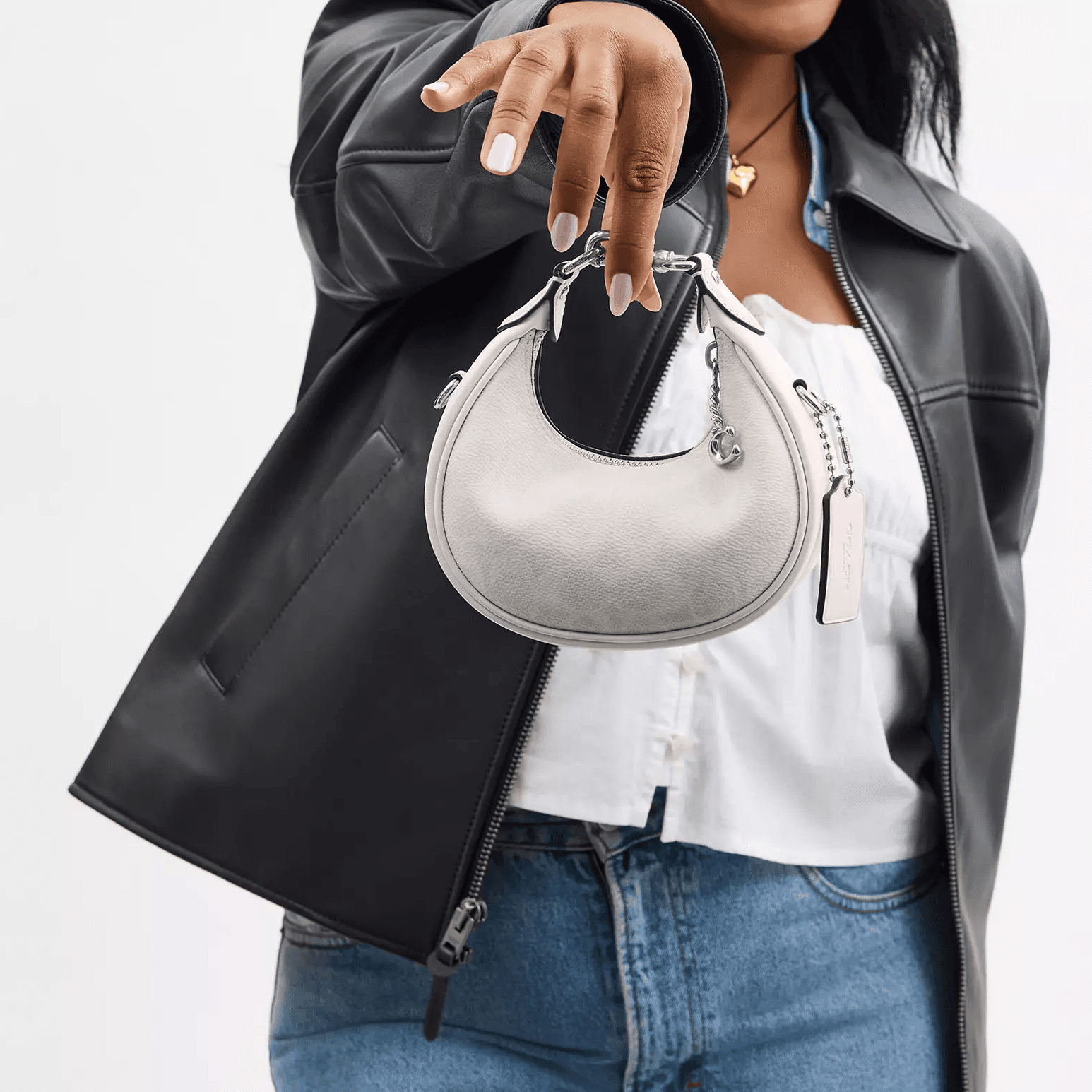Сумка COACH Jonie 15 Chalk White - изображение 6