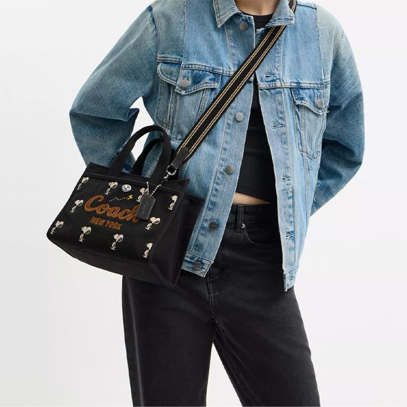 Сумка COACH x PEANUTS Cargo 26 Black - изображение 7
