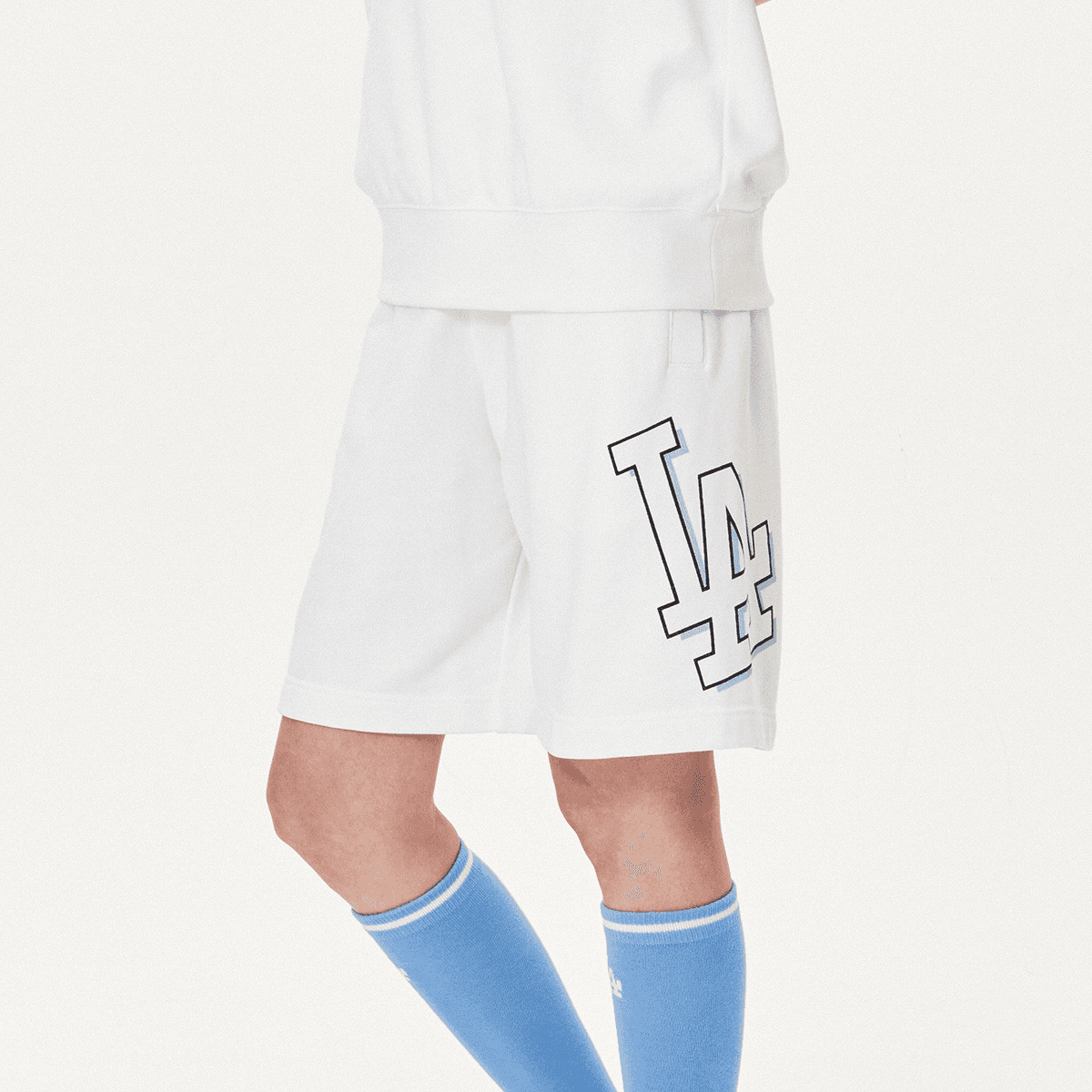 Тренировочные штаны MLB SS23 Los Angeles Dodgers White Shorts - изображение 4
