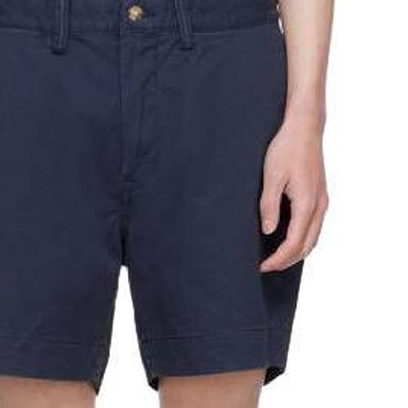 Шорты Polo Ralph Lauren FW23 High Waist Zip Shorts Navy - изображение 5