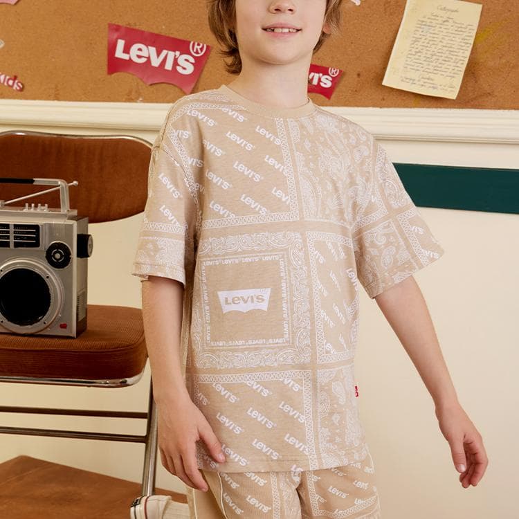 Футболка Levi's Kids T-Shirt Khaki - изображение 4