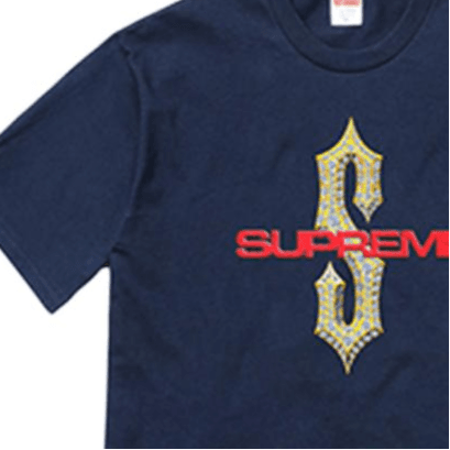 Футболка Supreme SS18 Diamonds Tee Navy T - изображение 2
