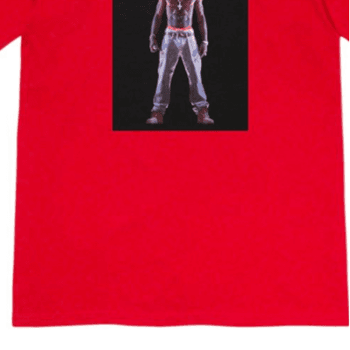Футболка Supreme Tupac Hologram Tee Red - изображение 5