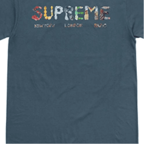 Футболка Supreme SS18 Rocks Tee Dark Slate - изображение 3