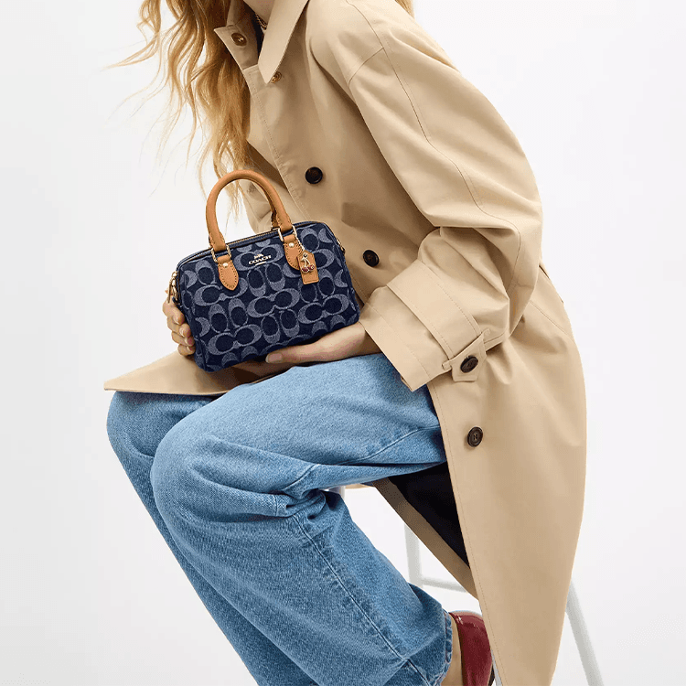 Сумка COACH Rowan 18 Denim Blue - изображение 5