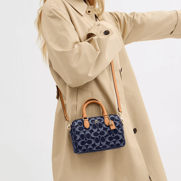 Сумка COACH Rowan 18 Denim Blue - изображение 6